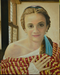 'Gigi Vermeer' oil on canvas