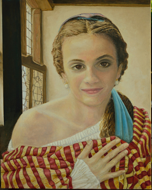 'Gigi Vermeer'oil on canvas