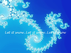 'Let It Snow' Holiday card